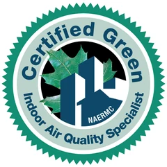 NAERMC Certified Green Indoor Air Quality Specialist seal